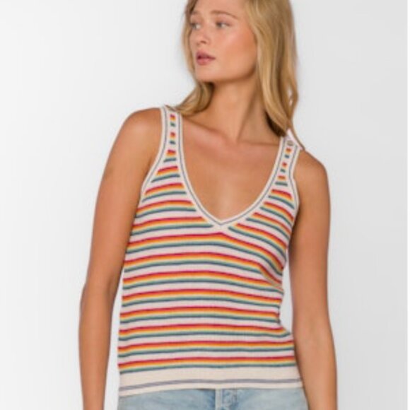 Nadia Rainbow Sweater Tank - Picture 1 of 6